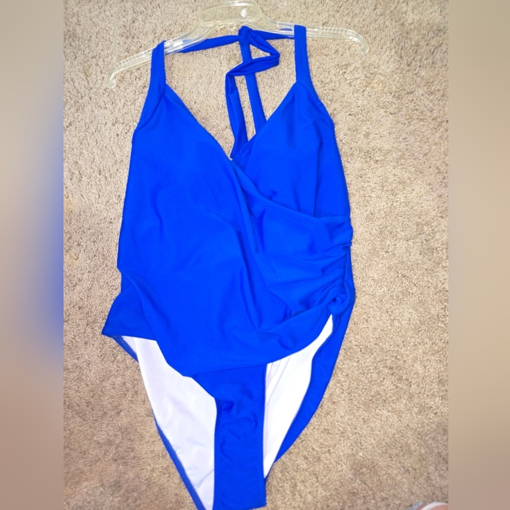 AiMage Vibrant Blue One Piece Swimsuit